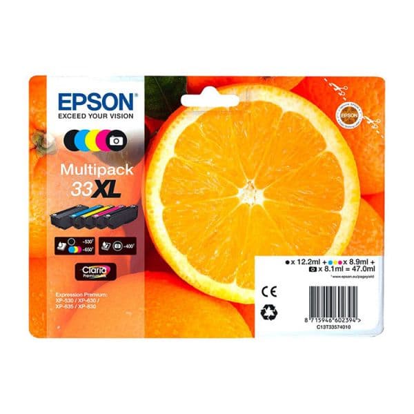Tinteiro Epson 33 Xl Multipack C13T33574510