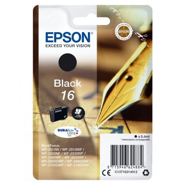 Tinteiro Epson 16 C13T162140 Black
