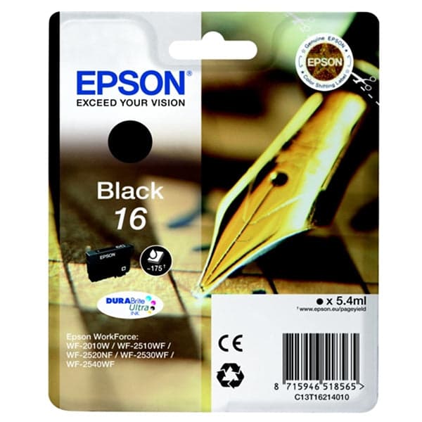 Tinteiro Epson 16 C13T162140 Black