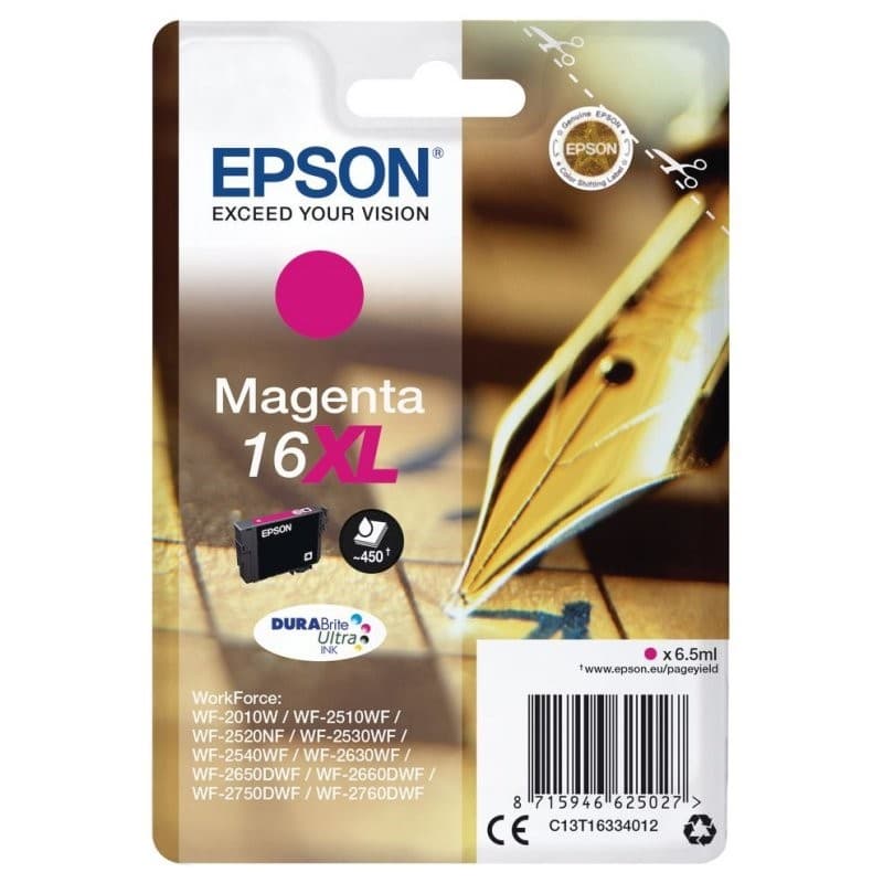 Tinteiro Epson 16XL C13T16334010 Magenta