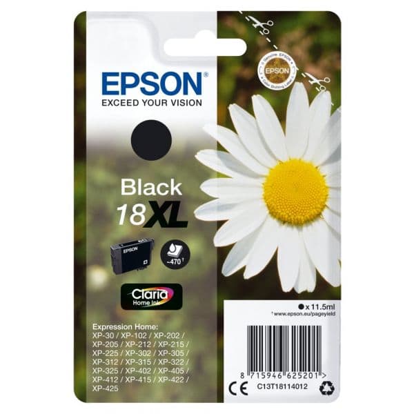 Tinteiro Epson 18XL C13T18114010 Black