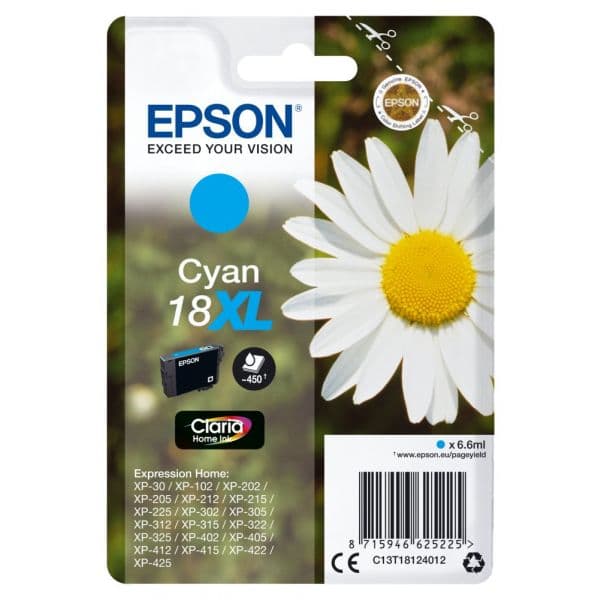 Tinteiro Epson 18XL C13T18124010 Cyan