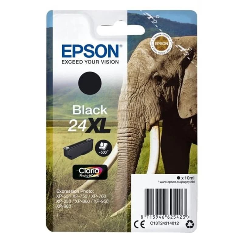 Epson T2431 (24XL) Preto Cartucho de Tinta Original – C13T24314012