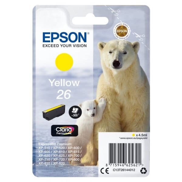 Tinteiro Epson T261440 Yellow - C13T26144010