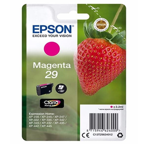 Tinteiro Epson Original Singlepack Magenta 29 Claria Home Ink