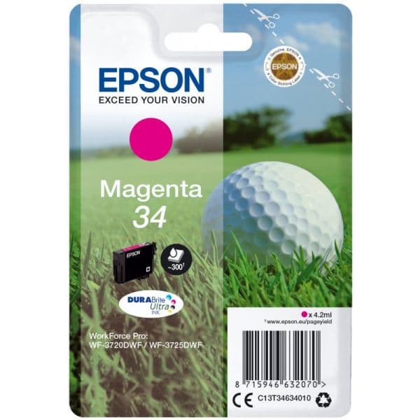 Tinteiro Epson 34 Magenta C13T34634010