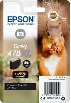 Tinteiro Epson 478XL Claria Photo HD Grey - C13T04F64010