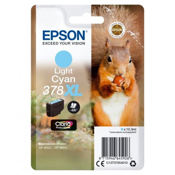 Tinteiro Epson 378XL Claria Photo HD Light Cyan - C13T37954010