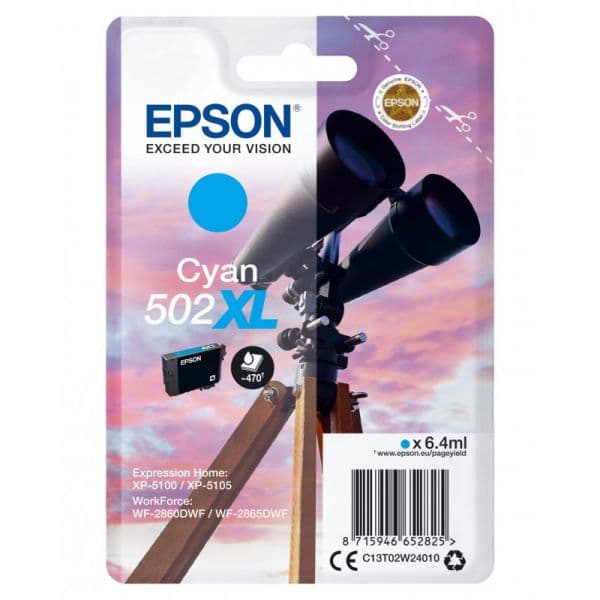 Tinteiro Epson 502XL C13T02W24010 Cyan