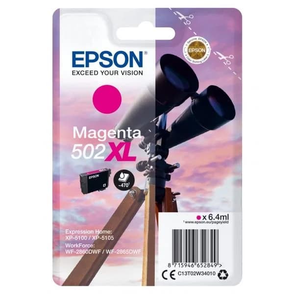Tinteiro Epson 502XL C13T02W34010 Magenta