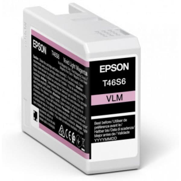 Tinteiro Epson Singlepack Vivid Light Magenta T46S6 Ultrachrome Pro 10 Ink 25ml - C13T46S600