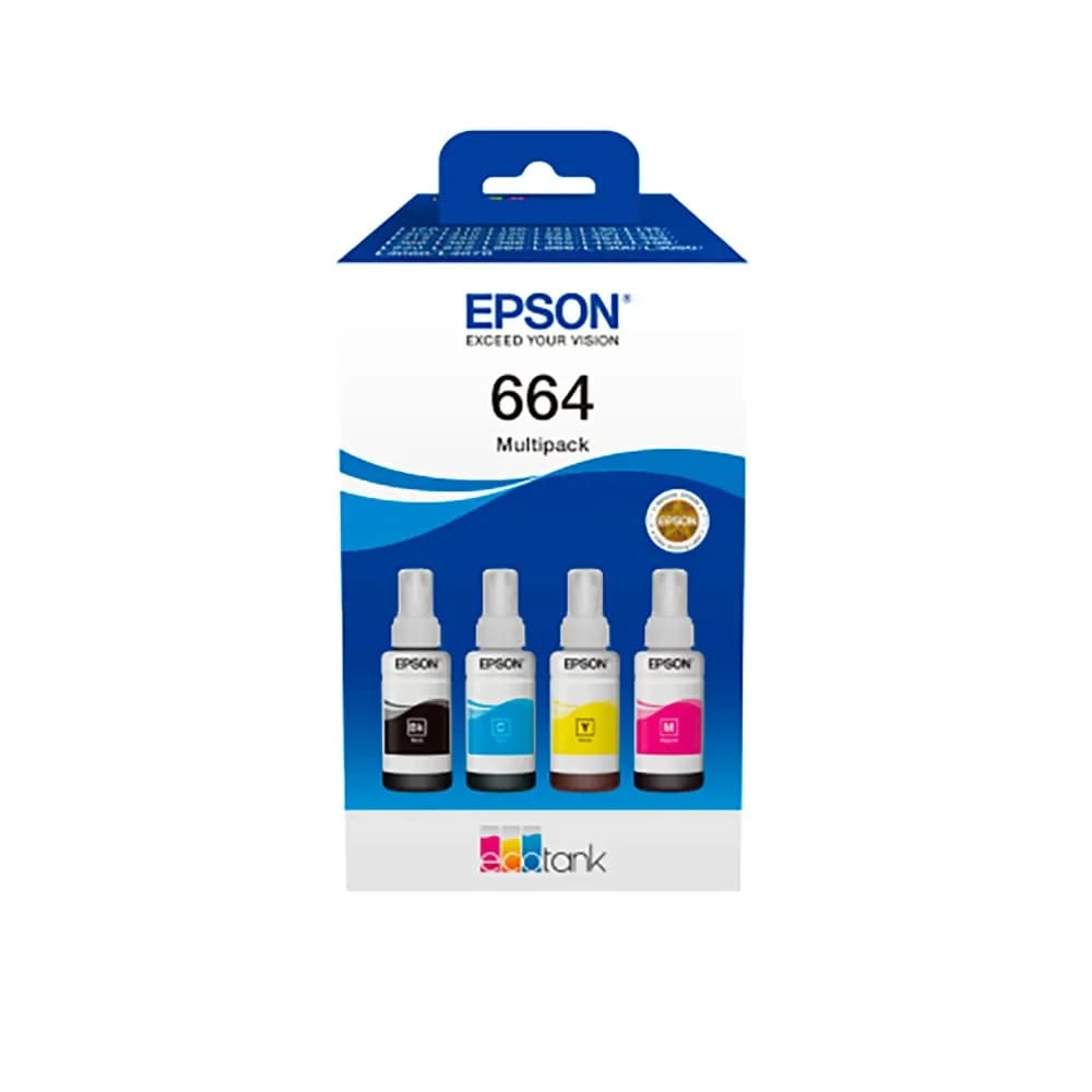 Tinteiro Epson Frasco de Tinta 664 Ecotank Multipack