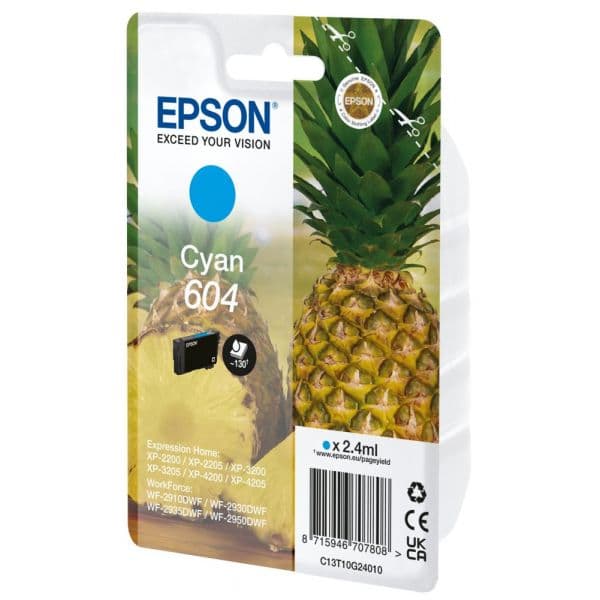 Tinteiro EPSON 604 Ciano