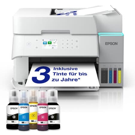 Multifunções Epson EcoTank ET-3956 Jato de Tinta Cor WiFi Ethernet Duplex LCD ADF