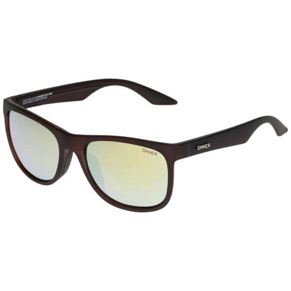 Sinner Óculos Rockford Yellow Oil/CAT3 Matte Brown Matte Brown Yellow Oil/CAT3