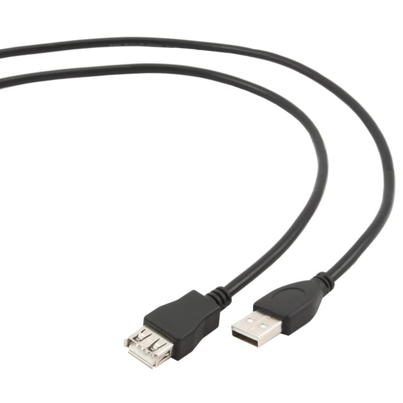 Gembird Cabo Extensão 1,8m Black USB 2.0 - CCP-USB2-AMAF-6