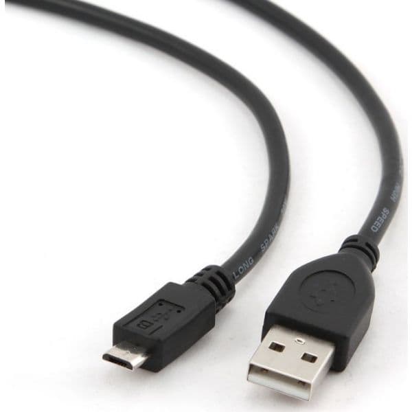 Gembird Cabo MicroUSB p/ USB2.0 Black 1m