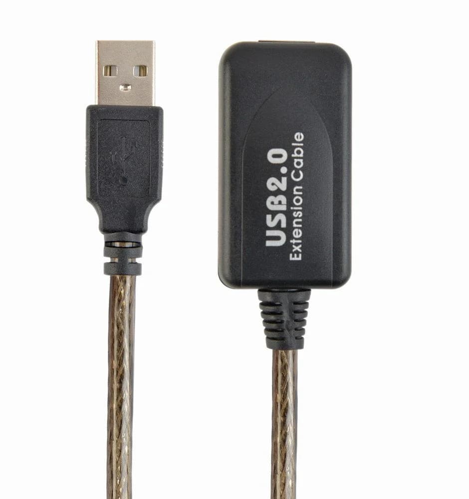 Gembird Cabo usb 2.0 Macho para usb 2.0 Femea Preto 10M - UAE-01-10M