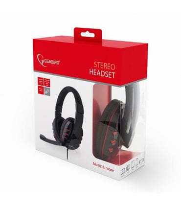 Gembird GMB Headset Gaming Black/Red GHS-402