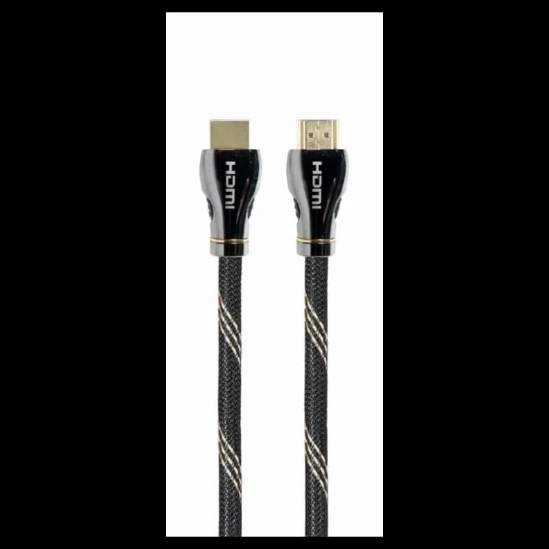 Cabo HDMI 2.1 8K 60Hz Gembird CCBP-HDMI8K-2M Premium Series Braided com Ethernet 2m Preto