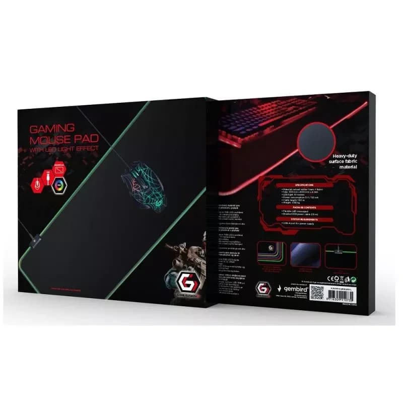 Gembird Mousepad MP-GAMELED-L