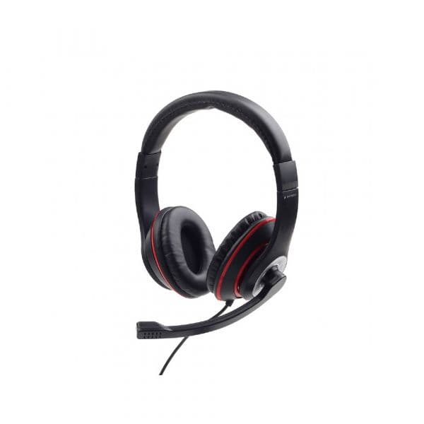 Gembird Headset MHS-03 3.5MM Preto Vermelho