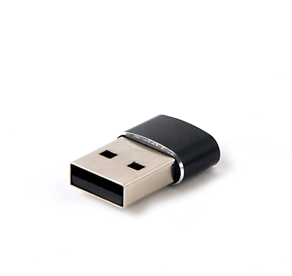 Gembird Adaptador USB AM para Tipo C A-USB2-AMCF-02 Preto