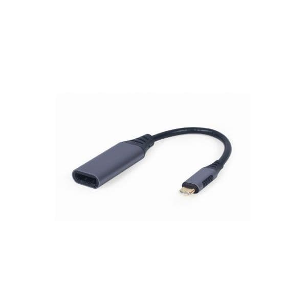 Gembird Adaptador A-USB3C-DPF-01 USB-C para DisplayPort 4K 60Hz 15cm Cinza