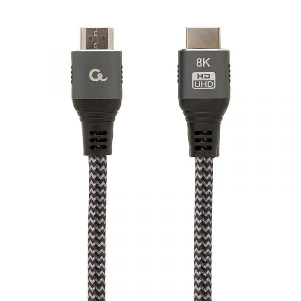 Cabo HDMI 2.1 8K 60Hz Gembird CCB-HDMI8K-2M Select Plus Series Braided com Ethernet 2m Preto