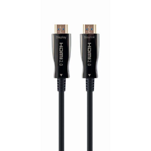 Gembird Cabo HDMI 2.0 4K 60Hz AOC (Active Optical Cable) Premium Series com Ethernet 30m Preto