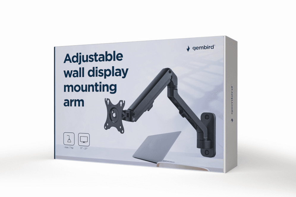 Gembird Suporte TV MA-WA2-01 17" 27" 14 Kg 7 kg