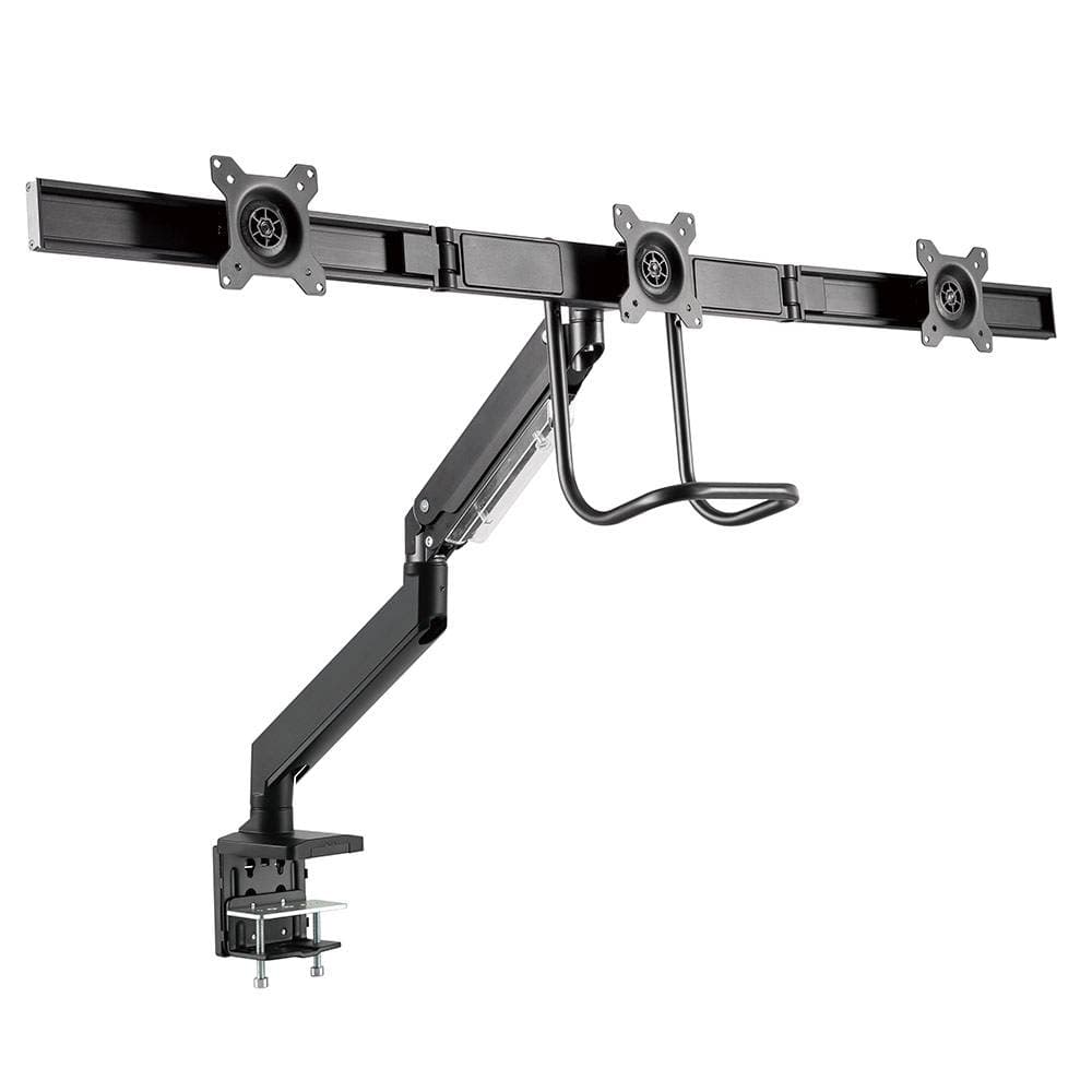 Suporte de Secretária Gembird MA-DA3-03 Triple Monitor Desk Mount 17" - 27" Preto