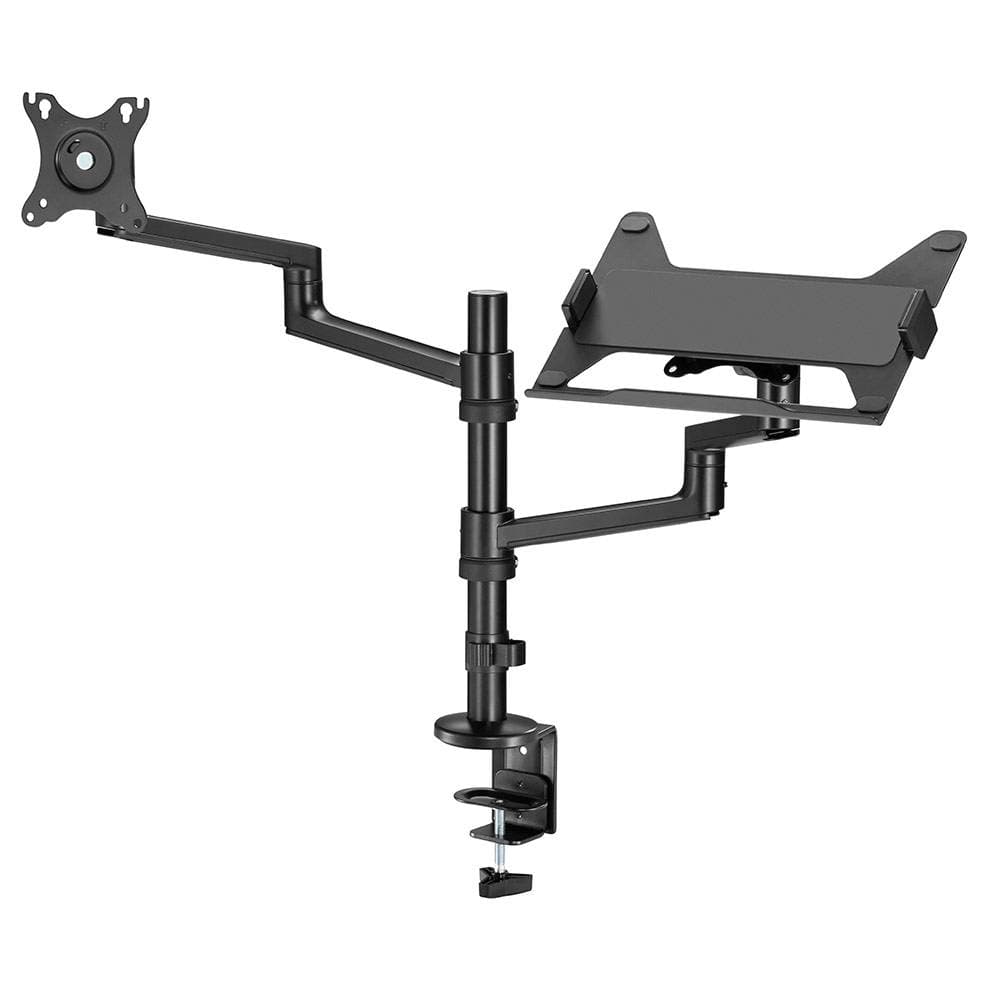 Suporte de Secretária Gembird MA-DA-04 Monitor + Notebook Desk Mount Preto