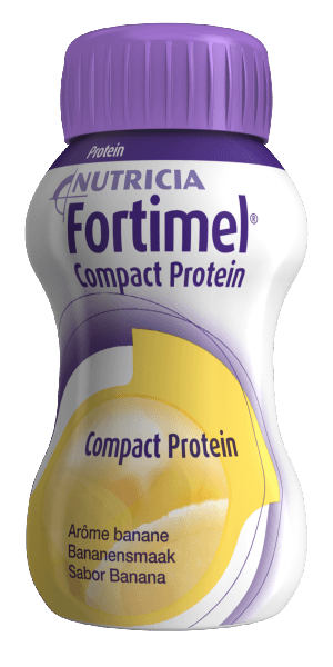 Fortimel Compact Protein Banana 4x125mL – Nutrição Completa em Baixo Volume