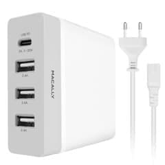 Macally – AC Charger 72W (3xUSB + USB-C)