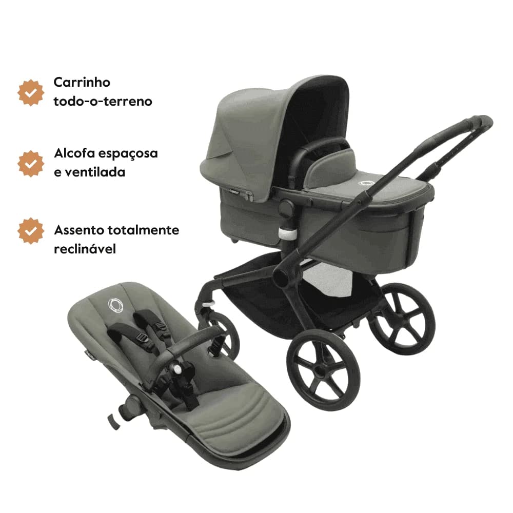 Bugaboo Fox 5 Completo Black/Forest Green