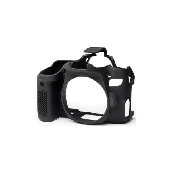 easyCover Capa Silicone Preta para Canon 77D