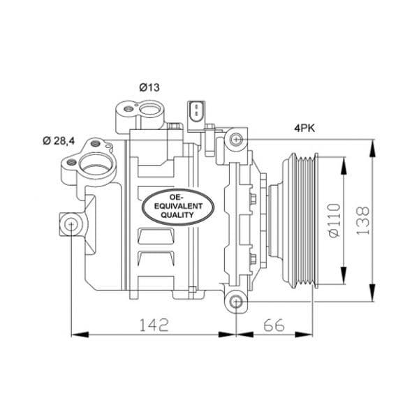 NRF - 32106 - Compressor, ar condicionado - 8718042015617