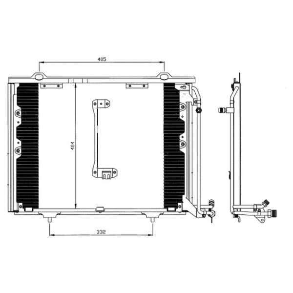 NRF - 35214 - Condensador, ar condicionado - 8718042021106