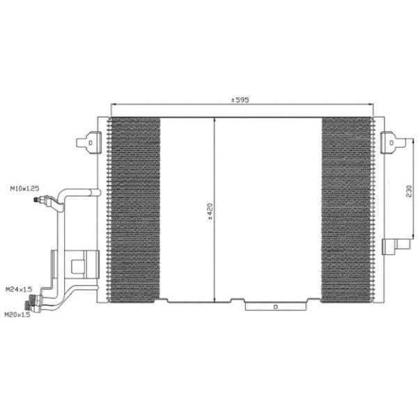 NRF - 35317 - Condensador, ar condicionado - 8718042022097