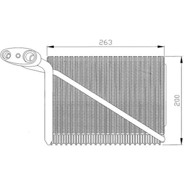 NRF - 36077 - Evaporador, ar condicionado - 8718042026507