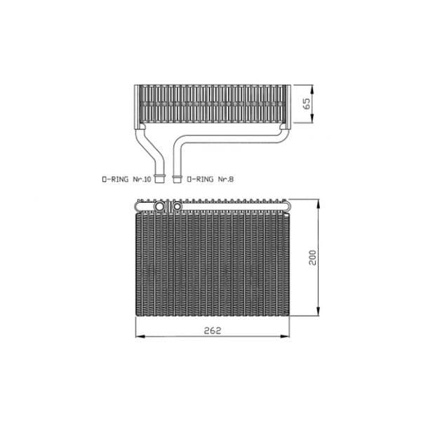 NRF - 36099 - Evaporador, ar condicionado - 8718042026712
