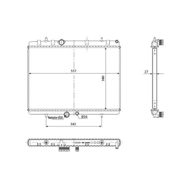 NRF - 50438 - Radiador, arrefecimento do motor - 8718042030993