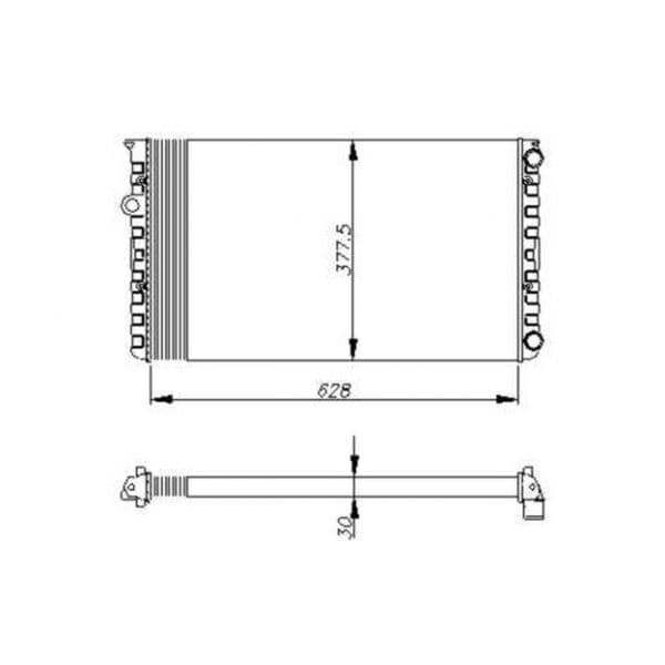 NRF - 50455 - Radiador, arrefecimento do motor - 8718042031129