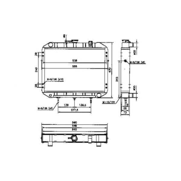 NRF - 52047 - Radiador, arrefecimento do motor - 8718042033086