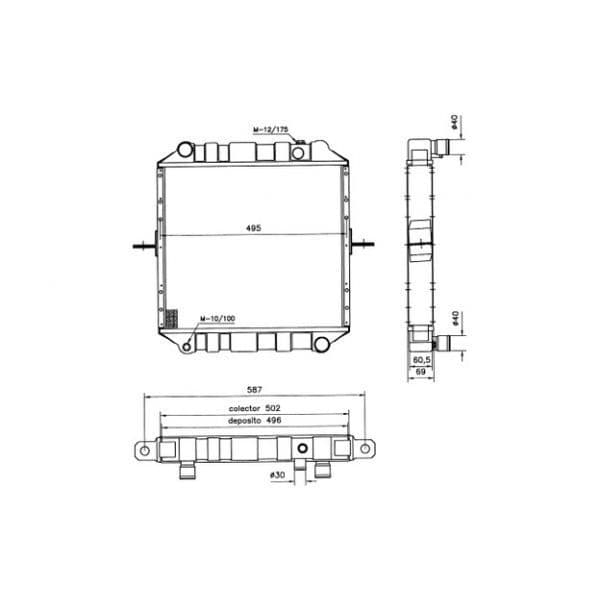 NRF - 52132 - Radiador, arrefecimento do motor - 8718042033772