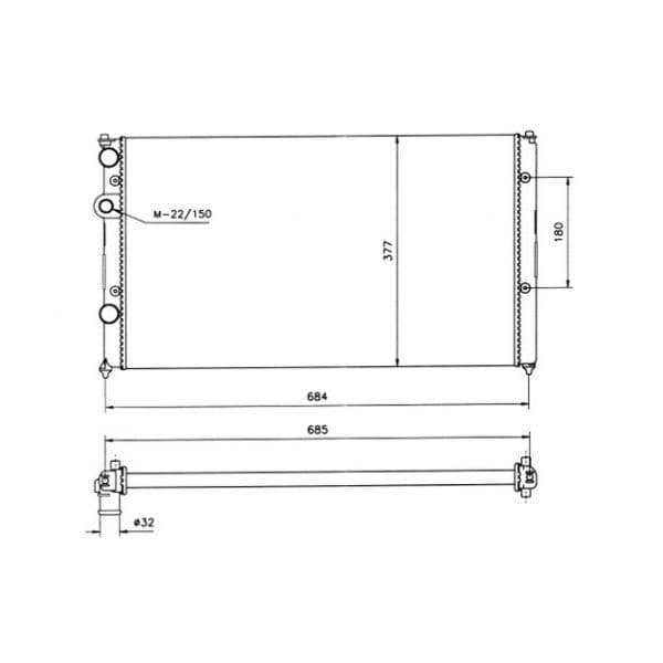 NRF - 58093 - Radiador, arrefecimento do motor - 8718042040312