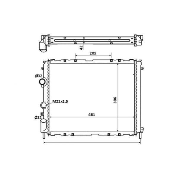 NRF - 58210 - Radiador, arrefecimento do motor - 8718042041203
