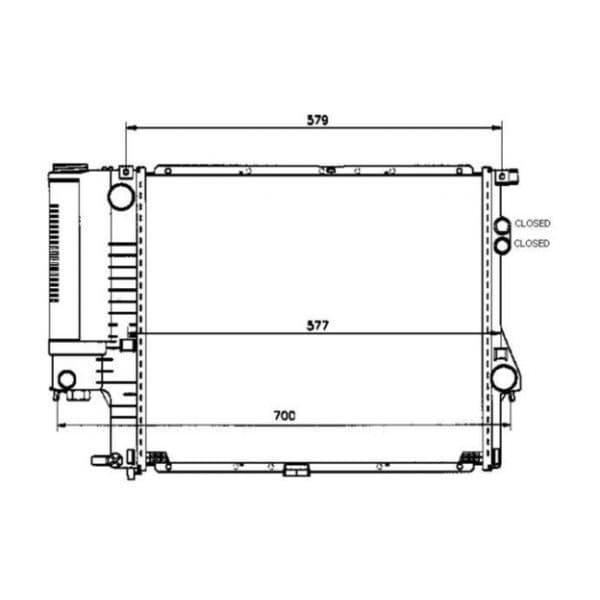NRF - 58247 - Radiador, arrefecimento do motor - 8718042041432