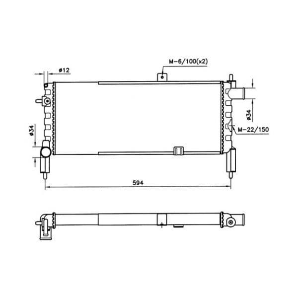 NRF - 58759 - Radiador, arrefecimento do motor - 8718042042811